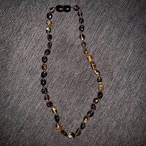 Real amber teething necklace